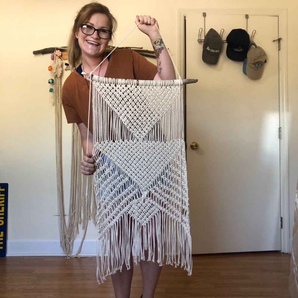 Custom handmade macrame wall hanging